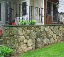 stone wall terrrace